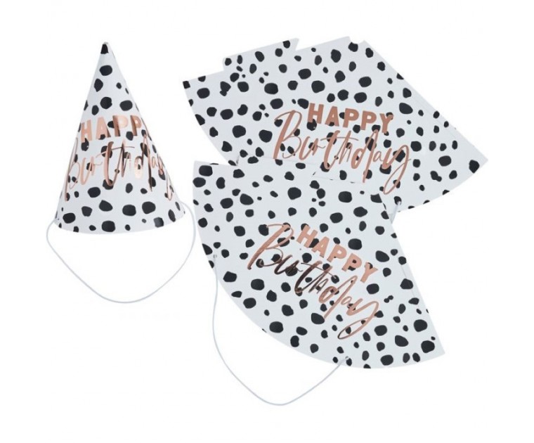 Chapéus Dalmata Happy Birthday Rose Gold