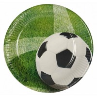 10 Pratos Tema Futebol Ø 23 cm