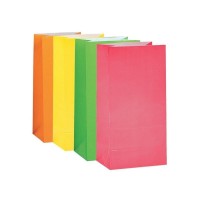 10 sacos Papel Cores  Neon Sortidas 