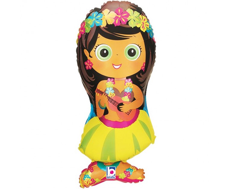 Balão Foil Menina Hula