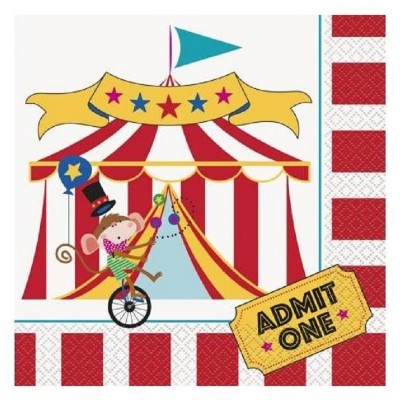 16 Guardanapos Circo