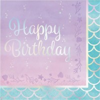 Guardanapos Happy Birthday Iridiscentes Guardanapos Happy Birthday Iridiscentes
