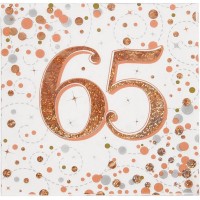 16 Guardanapos Rose Gold 65 Glitter