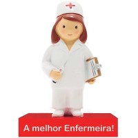 Boneco Decorativo/ Topo de Bolo A melhor Enfermeira! 
