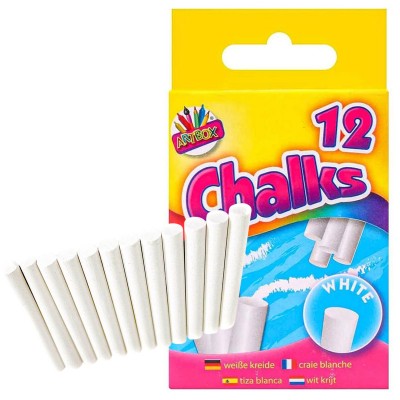 Pack 12 Giz Branco