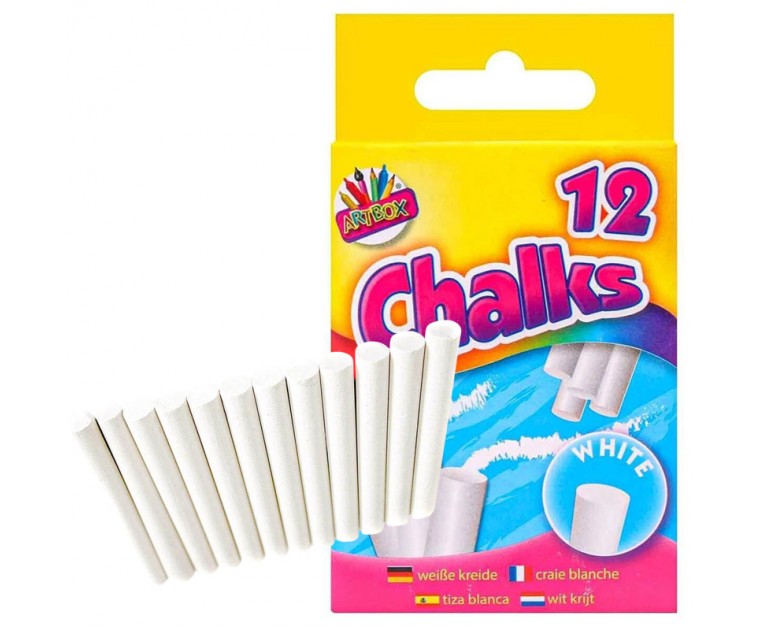 Pack 12 Giz Branco