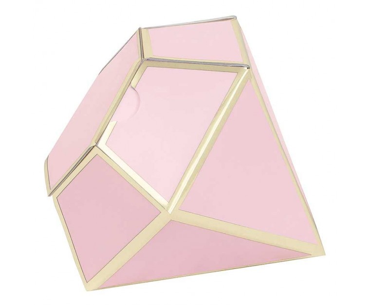 8 Caixas Diamante Rosa e Dourado 