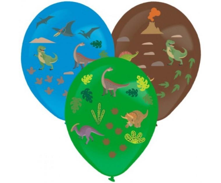 3 Balões Dinossauros