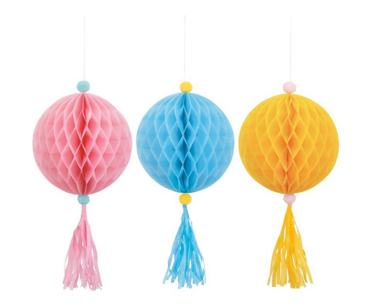 3 Honey Comb Cores Pastel
