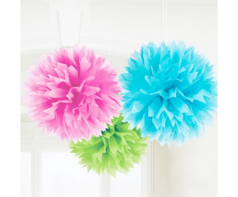 Pack 3 Pompons Multicolour