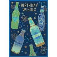Postal Felicitações Birthday Wishes Masculino