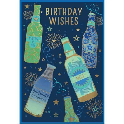 Postal Felicitações Birthday Wishes Masculino