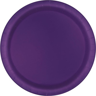 Pratos Redondos Roxo Profundo 22 cms