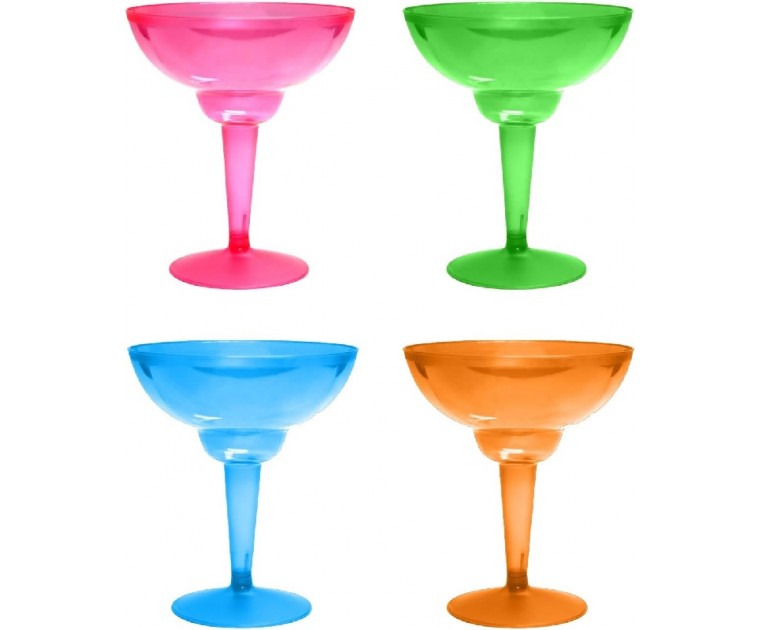 20 Copos Cocktail Margarita Neon 