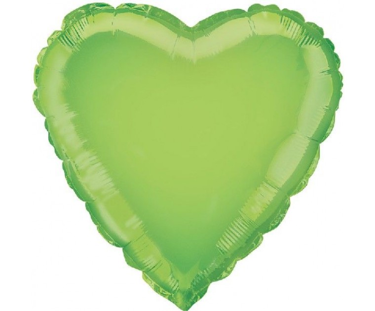 Balão Foil Coração Verde Lima