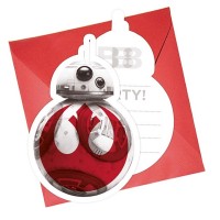 6 Convites Star Wars THE LAST JEDI