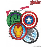 6 Convites Avengers