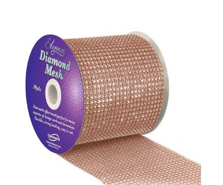 Fita Decorativa Diamante Rose Gold 