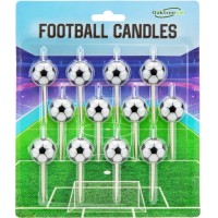 Conj, 12 Velas Bola Futebol