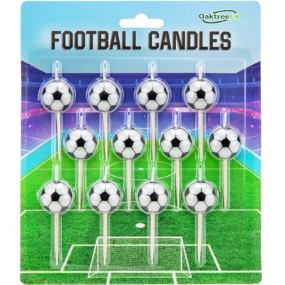 Conj, 12 Velas Bola Futebol
