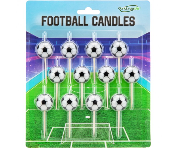 Conj, 12 Velas Bola Futebol