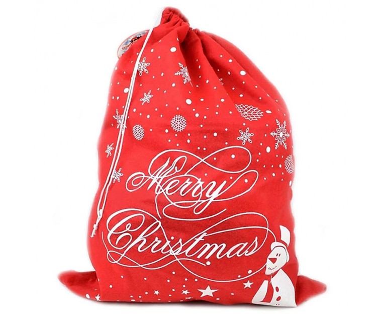 Saco Prendas e Ofertas Natal 60x45cms