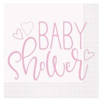Guardanapos Rosa Baby Shower