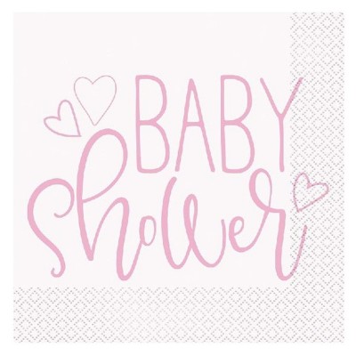 Guardanapos Rosa Baby Shower