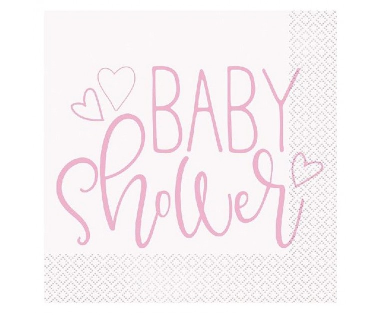 Guardanapos Rosa Baby Shower