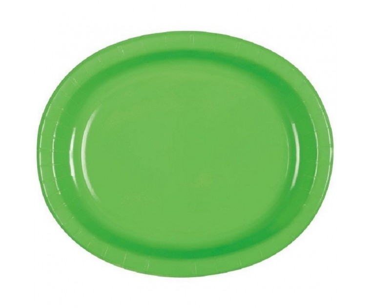 8 Bandejas Oval Verde Lima