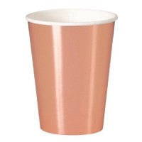 8 Copos Rose Gold