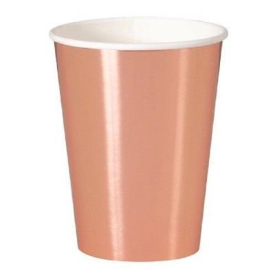 8 Copos Rose Gold