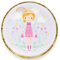 8 Pratos Fadas Princesas