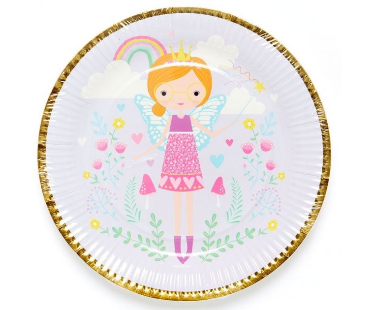 8 Pratos Fadas Princesas