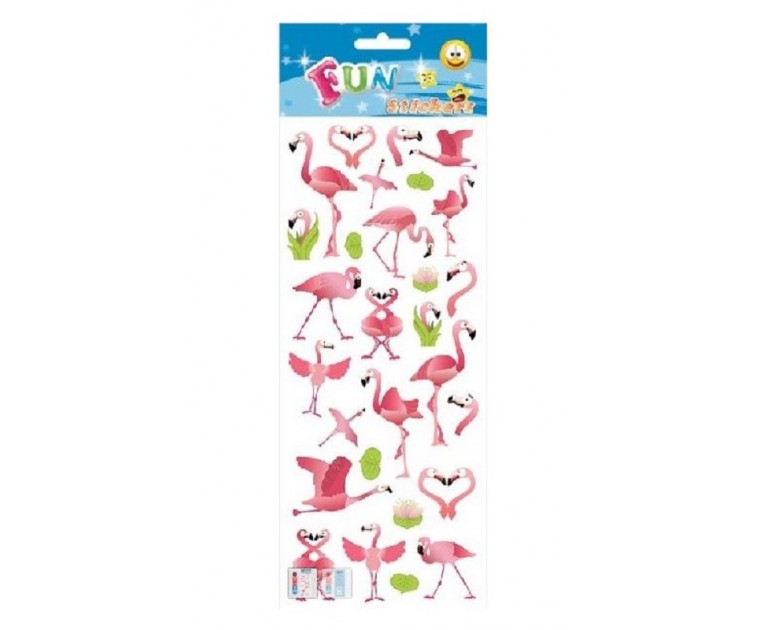 Autocolantes Flamingos