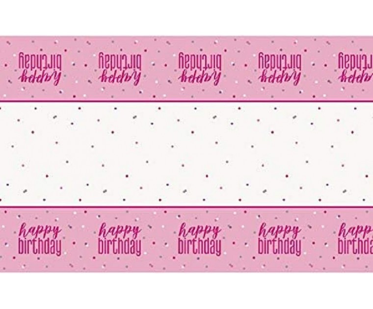 Toalha Rosa Bolinhas 