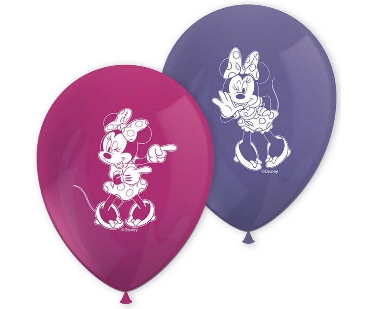 8 Balões Latex Festa Minnie Junior
