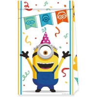 4 Sacos Papel Minions Ascensão Gru