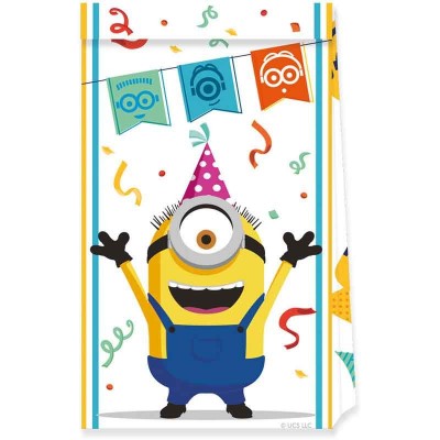 4 Sacos Papel Minions Ascensão Gru