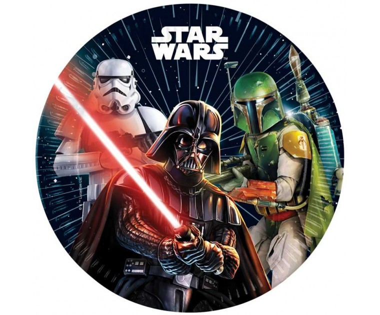 Pratos Star Wars Galaxy 23 cms