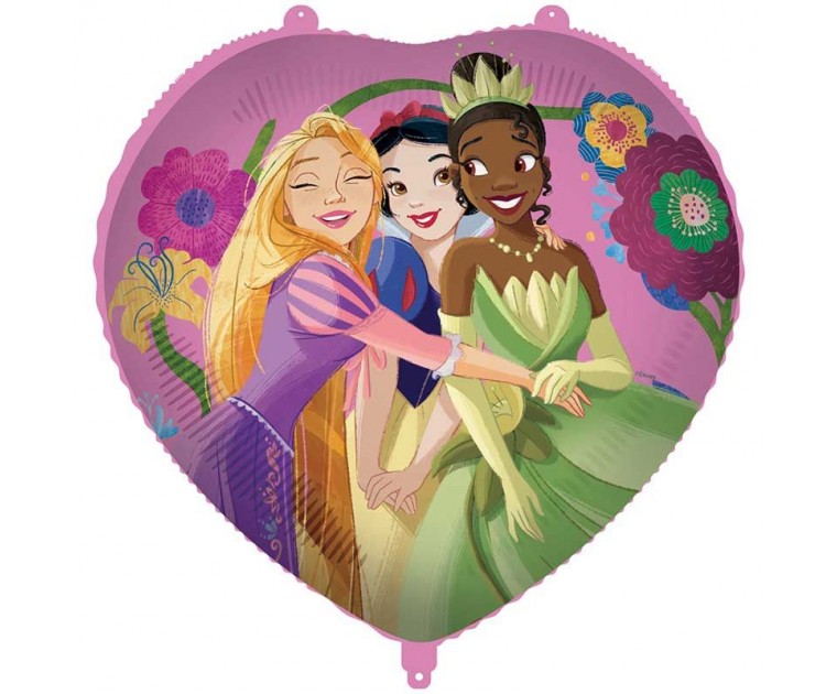 Balão Coração Histórias Princesas Disney