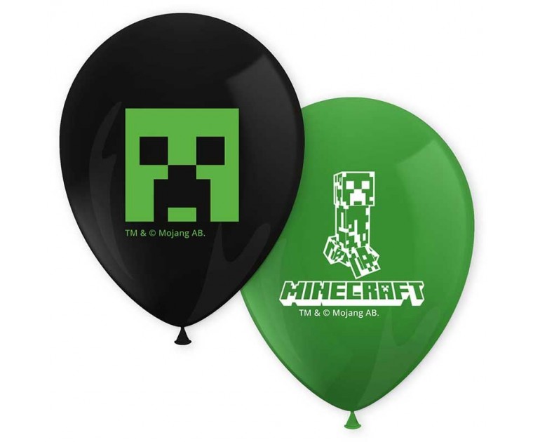 8 Balões Minecraft