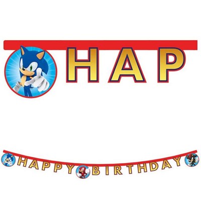 Banner Sonic Happy Birthday