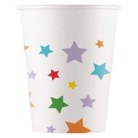 Copos Estrelas Multicoloridas