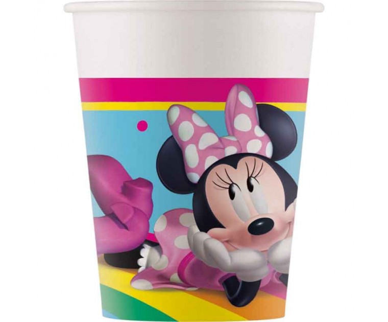 Copos Minnie Arco íris 