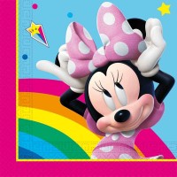 Guardanapos Minnie Arco íris 