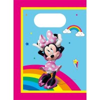 4 Sacos Minnie Arco íris 