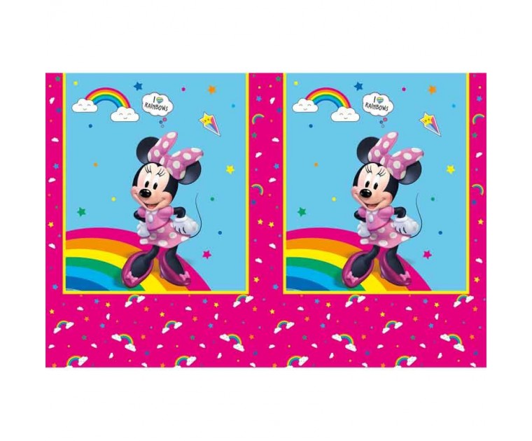 Toalha Minnie Arco íris 