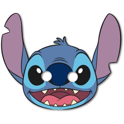 Conj. 6 máscaras Festa STITCH