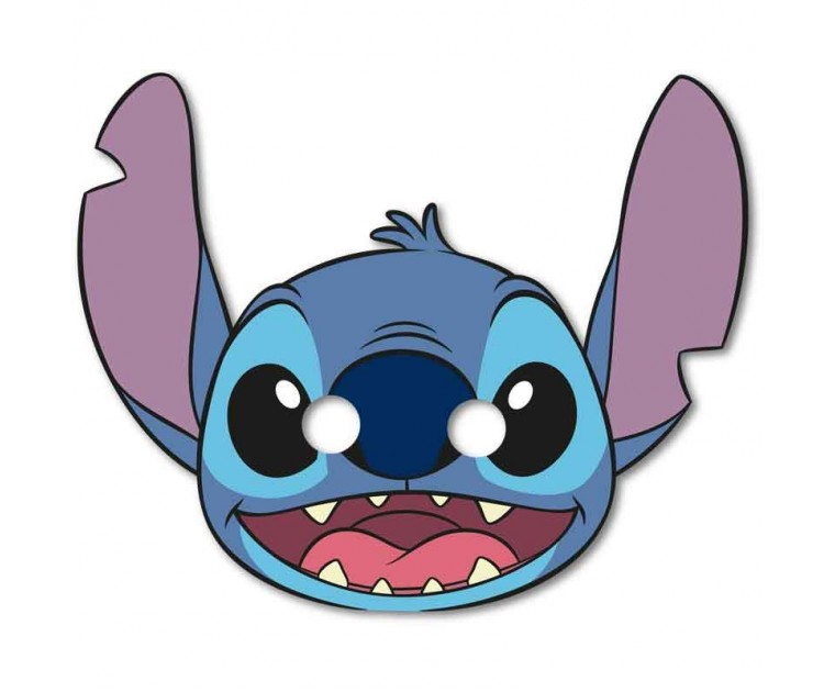 Conj. 6 máscaras Festa STITCH